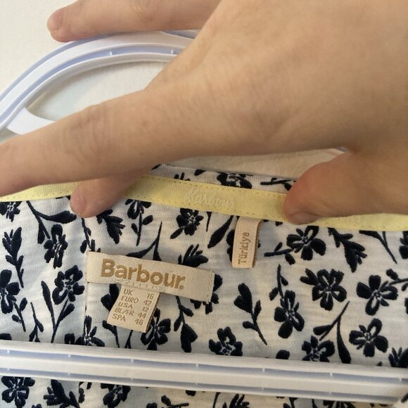 Barbour Women’s Shirt White Floral Size US 12 Seaholly - Picture 3 of 6